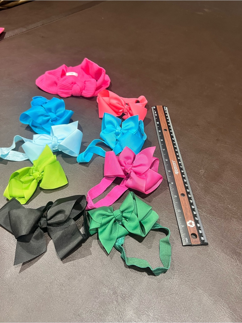 Multi-colored bow headbands - Picture 6 of 8